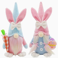 Plush Bunny Easter Gnome 12"