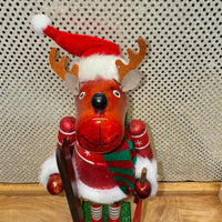Reindeer Skier Nutcracker