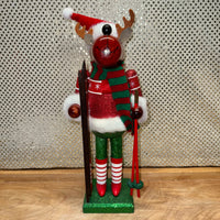 Reindeer Skier Nutcracker