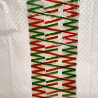 Red and Green Ribbons Cello Bag