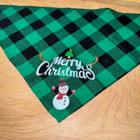 Buffalo Plaid Holiday Dog Bandana