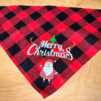 Buffalo Plaid Holiday Dog Bandana