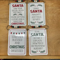 Funny Christmas Metal Sign (4 Styles)