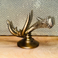 Antler Wine Bottle Holder Gold