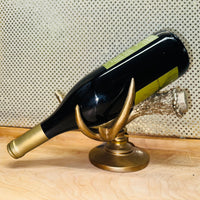 Antler Wine Bottle Holder Gold