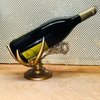 Antler Wine Bottle Holder Gold