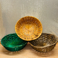 Round Bamboo Basket 10"