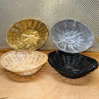 Oval Bamboo Basket 9x6 (4 Colors)
