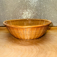 Natural Round Bamboo Basket 9"