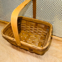 Chipwood Basket With Drop Handle