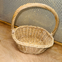 Vanilla Tight Wicker Basket