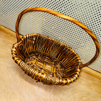 Stick and Rope Medium Stained Oval Basket