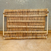 Woven Flat Tray With handles
