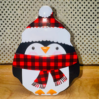Snowman, Santa or Peguin Face Tin