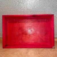 Wood Tray - Red