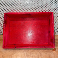 Wood Tray - Red