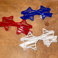 Patriotic Star-Shaped Shutter Glasses