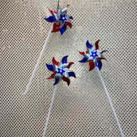 Metallic Patriotic Pinwheel