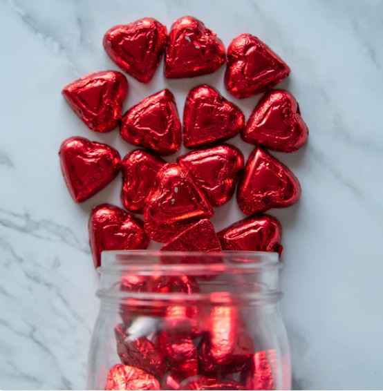 Heart Mug with Chocolates