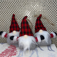 Sm Gnome Sit/Orn BuffPlaid Hat