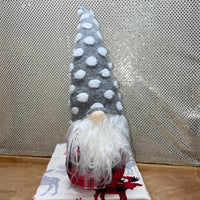 Gnome Sitter Grey/Wh Dots Hat