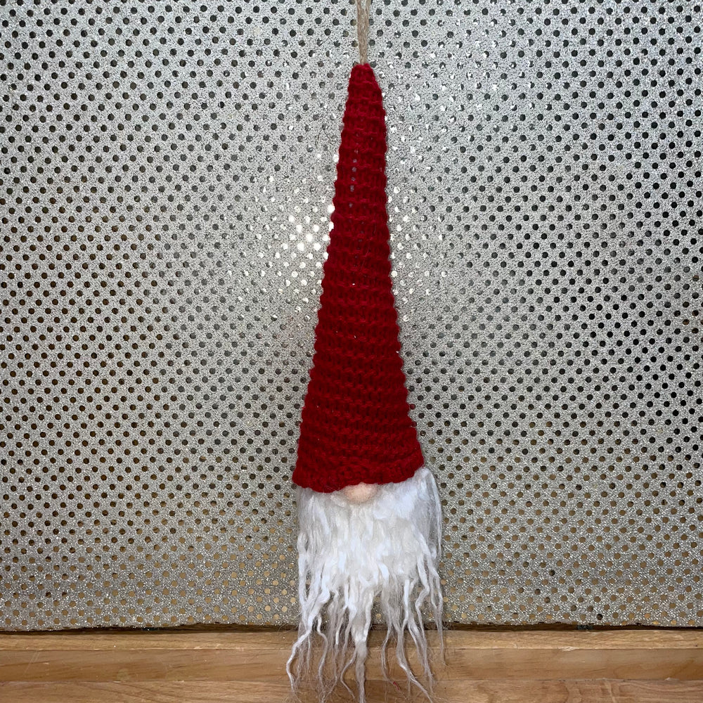 Gnome Orn Red Knit Hat