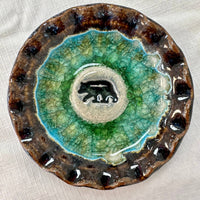 Black Bear Pottery Dish