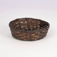 
              Brown Bamboo Round Basket 8"
            