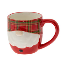 Plaid Santa Gnome Ceramic Mug