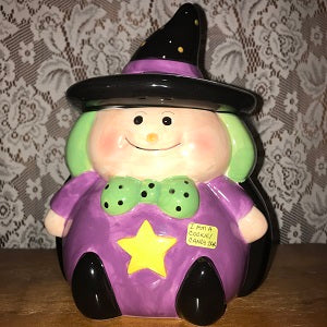 Halloween Happy Witch Candy/Cookie Jar