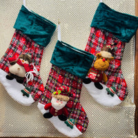 Jolly 3D Christmas Stocking - Santa, Deer, Snowman