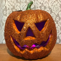 
              Light-Up Glitter Pumpkin
            