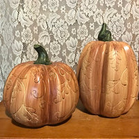 Pumpkin Carved w/Vines