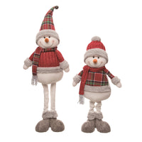 Plush Snowman with Telescoping Legs