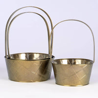 
              Red or Gold Metal Basket (3 sizes)
            