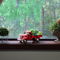 
              Red Metal Vintage Pickup Truck Basket
            