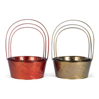 
              Red or Gold Metal Basket (3 sizes)
            