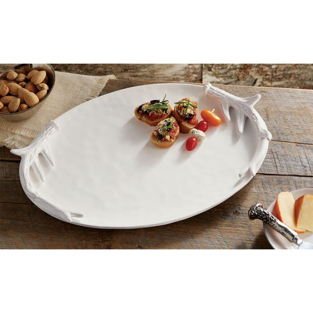 Antler Oval Platter - Ivory