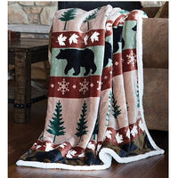 Cascade Ridge Sherpa Fleece Throw