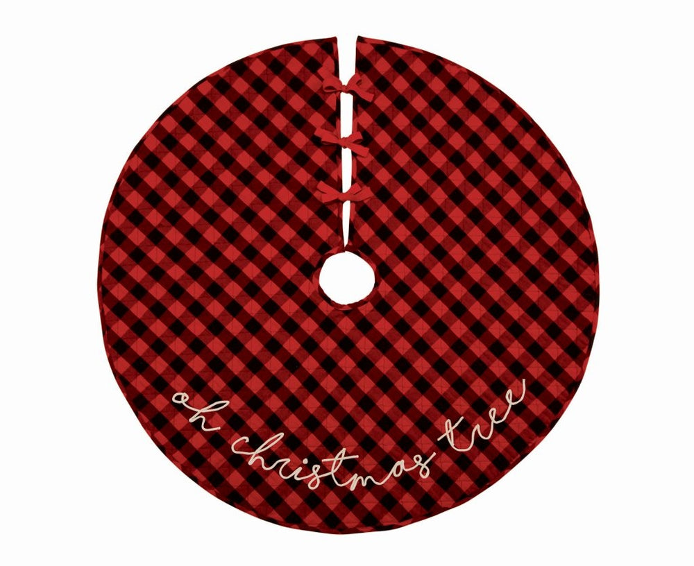 Buffalo Plaid Quilted Tree Skirt