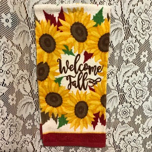 Welcome Fall Kitchen Towel