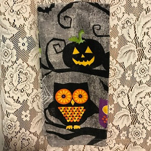 Halloween Kitchen Towel Owls
