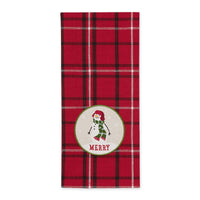 
              Merry Snowman Embellished Dishtowel
            