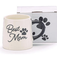 Best Mom Paw Print Mug