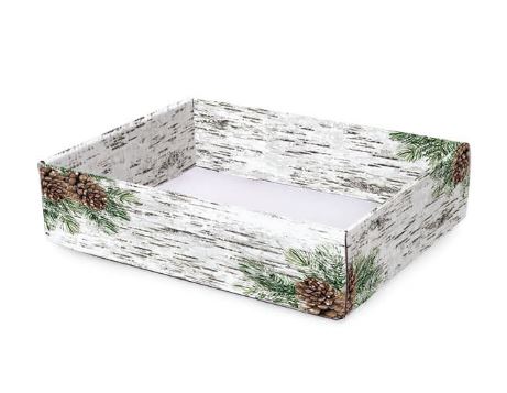 Birch and Pine Decorative Corrugated Tray