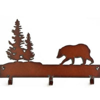 Rustic Iron Bear - 3 Hooks