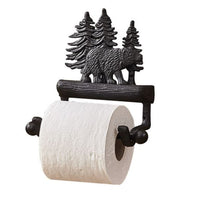 Black Bear Toilet Paper Holder