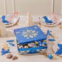 Blue Snowflake Holiday Tin