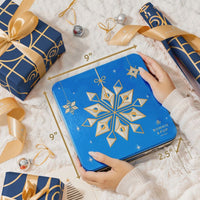 Blue Snowflake Holiday Tin