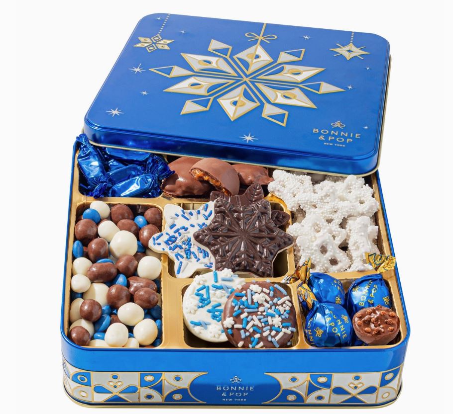 Blue Snowflake Holiday Tin